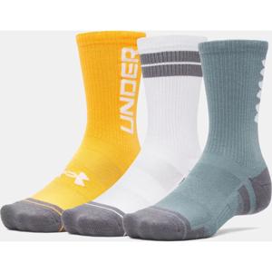 Шкарпетки Under Armour UA Perf Tech Nov 3pk Crew бірюзовий, білий, помаранчевий Уні